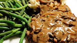 <b>4. </b>Steak with Mushroom Sauce