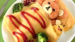 <b>4. </b>Rilakkuma Omurice Recipe: Just an amazing food art dish!