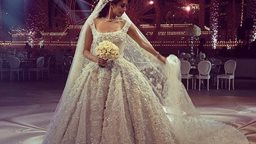 <b>2. </b>Lana El Sahely in a Legendary Wedding dress by Elie Saab