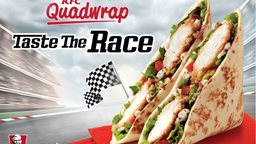 <b>1. </b>KFC New Quad Wrap meal