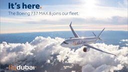 <b>5. </b>flydubai showcases its first Boeing 737 MAX 8 at the Dubai Airshow