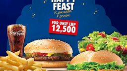 <b>3. </b>Burger King Lebanon Ramadan 2018 Iftar Offer