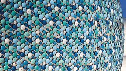 <b>4. </b>What are those Blue Circles that are around Kuwait Towers Spheres?