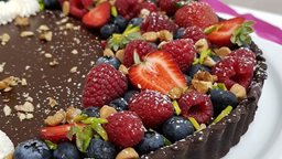 <b>4. </b>طريقة عمل تارت شوكولاته بحشوة الغاناش