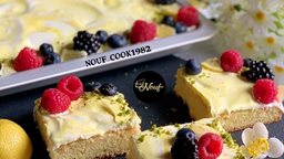 <b>3. </b>طريقة كيكة الليمون بكريمة الزعفران المميزة