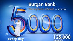 <b>3. </b>Burgan Bank - daily lucky winners of Yawmi account draw