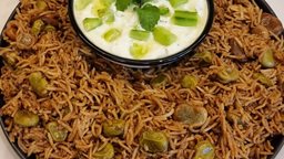 <b>3. </b>How to prepare Rice with fava beans Vegetarian Dish