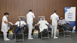 <b>3. </b>بنك برقان ينظم حملة التبرع بالدم لموظفيه