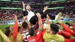 <b>5. </b>اجمل اللقطات من الفوز التاريخي لمنتخب المغرب على اسبانيا في كأس العالم