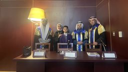 <b>5. </b>KIB: Counselor Nadia Al-Fadhli attains a Master's degree in public law with thesis entitled “Global Responsibility for Environmental Pollution”