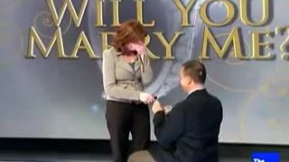 An amazing wedding proposal live on TV