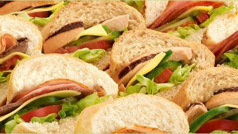 4 different Sandwich Choices from Subway