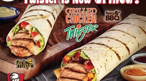 Kentucky Fried Chicken New Grilled Chicken Twister