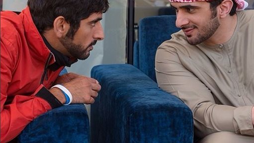 بالصور ... الشبه بين الشيخ راشد آل مكتوم وشقيقه فزاع
