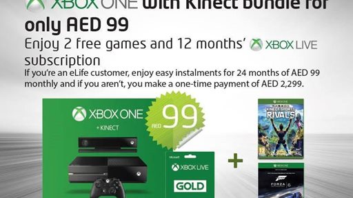Xbox One bundle offer by Etisalat 