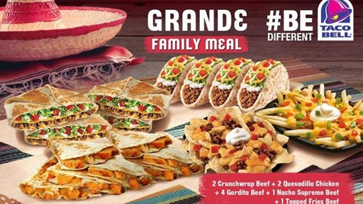 Taco Bell Grande Family Meal details