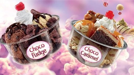 Baskin Robbins New Choco Caramel and Choco Fudge