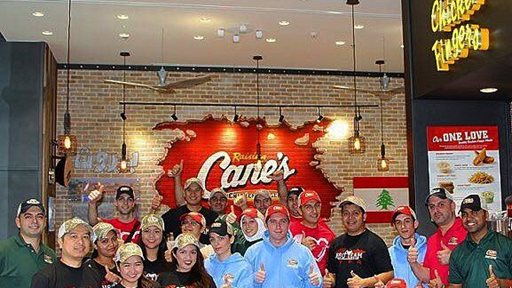 Raising Cane's Restaurant opened its first branch in Lebanon at The Spot Choueifat Mall. 