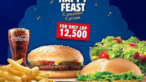 Burger King Lebanon Ramadan 2018 Iftar Offer