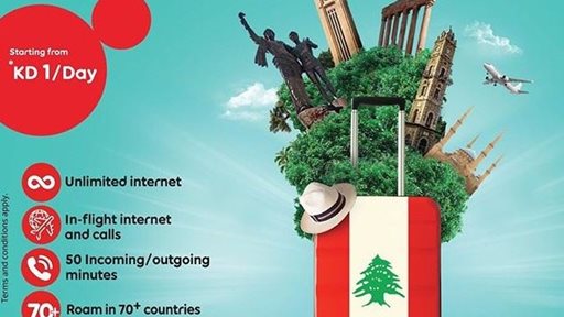 Beirut Roaming package from Ooredoo Passport