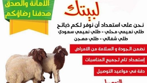 خدمة توصيل ذبايح غنم الى بيتك في جميع مناطق الكويت