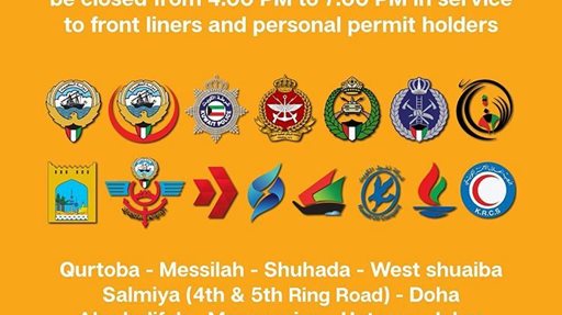 Trolley Kuwait Timings and Operating Branches during Total Curfew