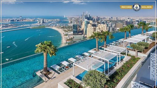 Facts about The infinity pool at Address Beach Resort in Dubai