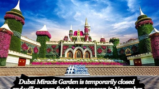 Dubai Miracle Garden is temporarily closed