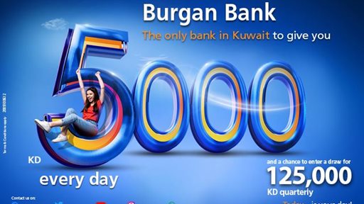 Burgan Bank announces names of the daily lucky winners of Yawmi account draw