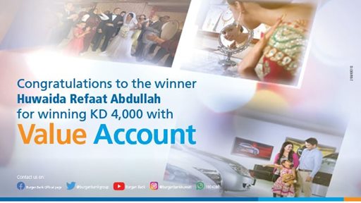 Huwaida Refaat Abdullah Wins KD 4000 in Burgan Bank’s Value Account Draw