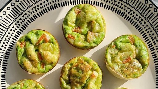 Spinach and Cheese Mini Quiches Recipe