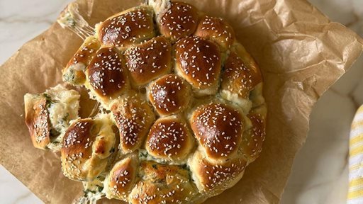 Cheese Beehive Bread A to Z Recipe