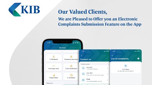 KIB provides complaints service on its new mobile application