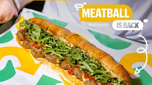 الميتبول مارينارا يعود إلى Subway من جديد