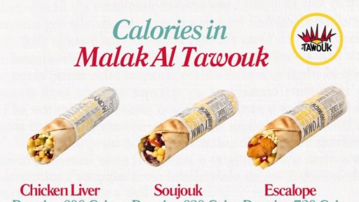 Calories in Malak Al Tawouk Sandwiches and Burgers