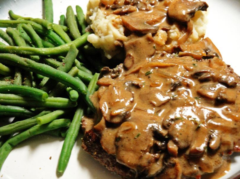 Steak with Mushroom Sauce