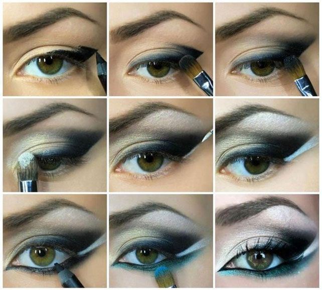 Elegant eye makeup step by step