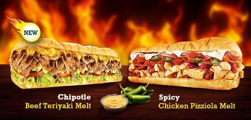 Subway ... a meal of your creation and a taste of your choice