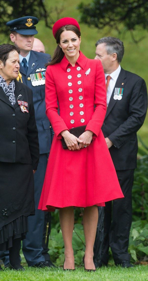 Kate Middleton and her gorgeous red royal look
