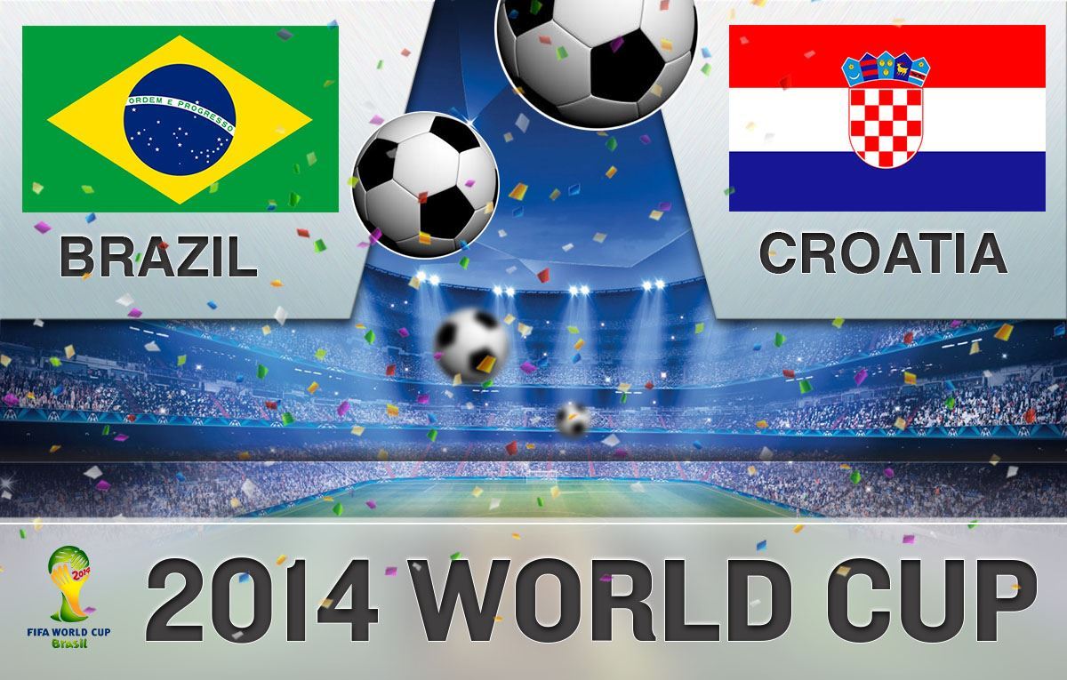 موعد المباراة الاولى لكاس العالم 2014
