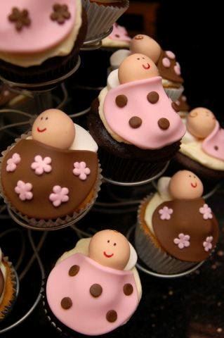 Cute cupcake ideas for a baby shower