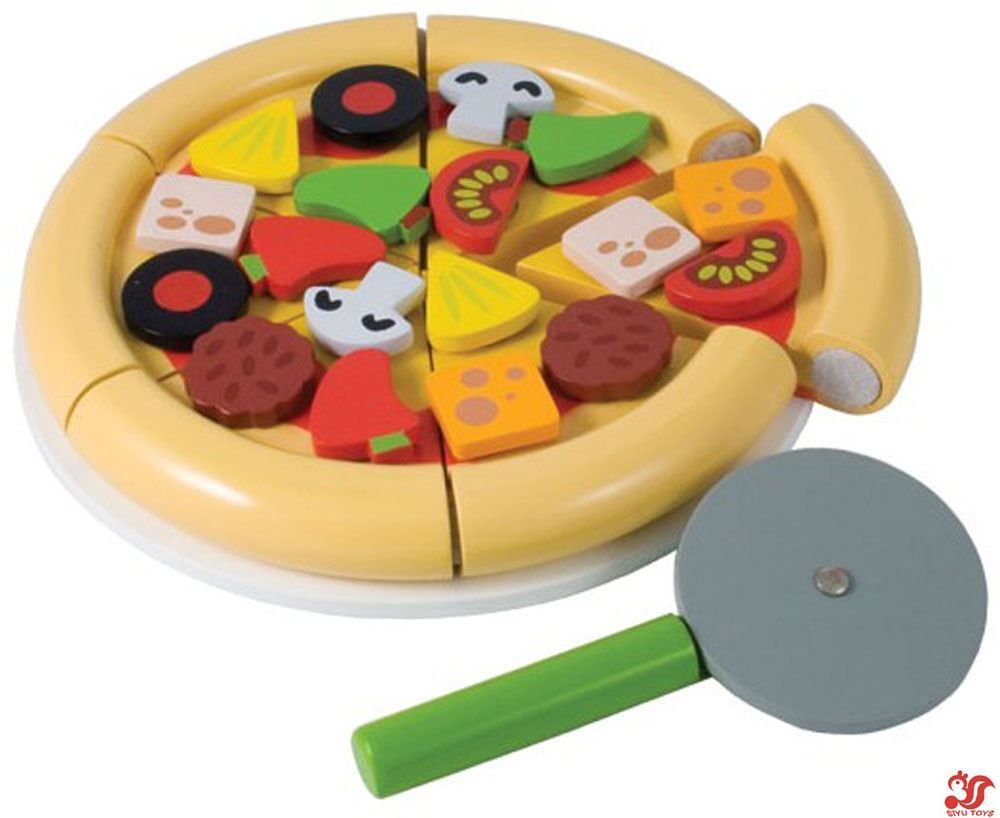 Plastic and Wooden kids Pizza toys