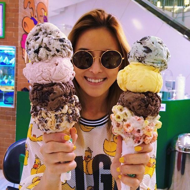 Checkout the huge Emack & Bolio's ice cream