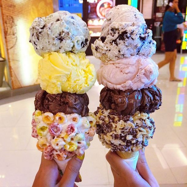 Checkout the huge Emack & Bolio's ice cream