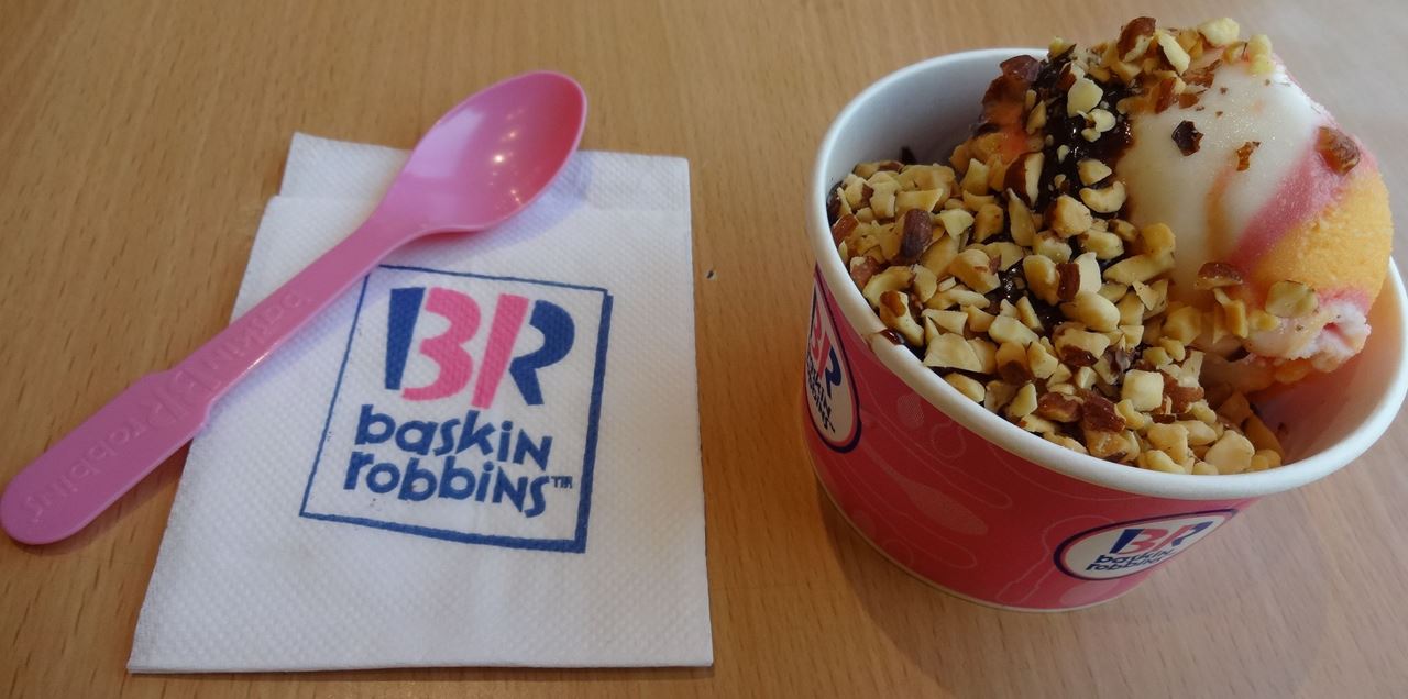 The Golden Sunday and Double Sunday from Baskin Robbins