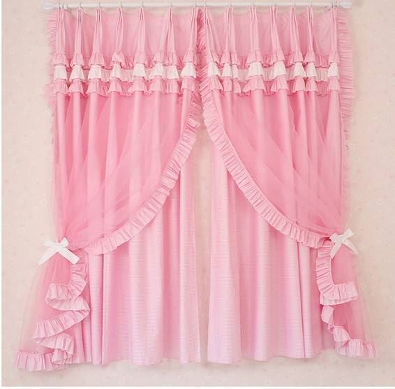 Pink Curtains designs for Girls rooms