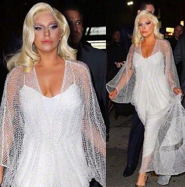 Lady Gaga in a dress by Yousef Aljasmi!