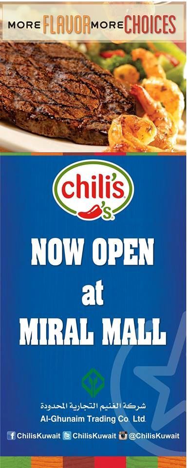 Chili's opened a new branch in Mangaf Seaside