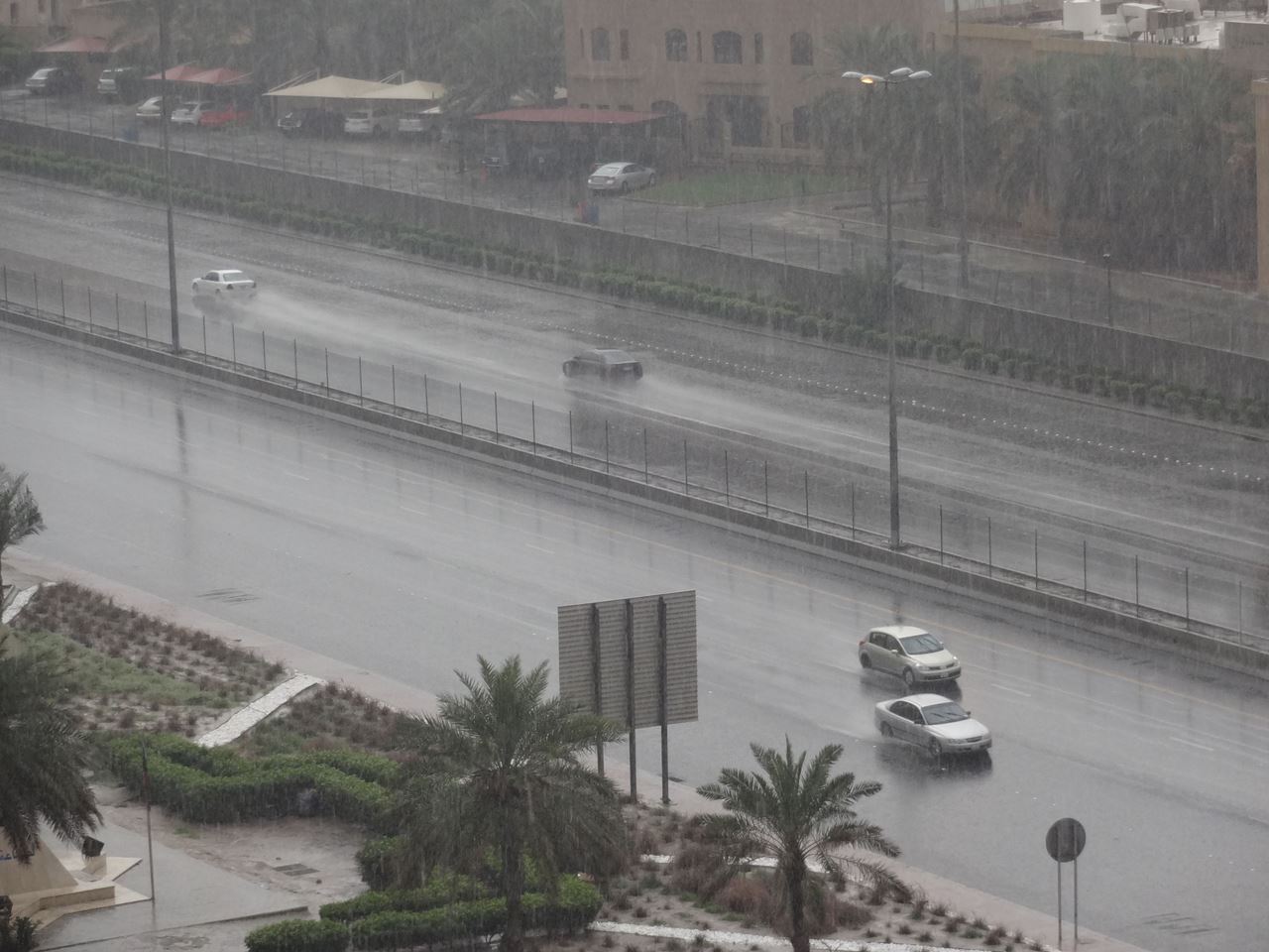 A Rainy morning in Kuwait