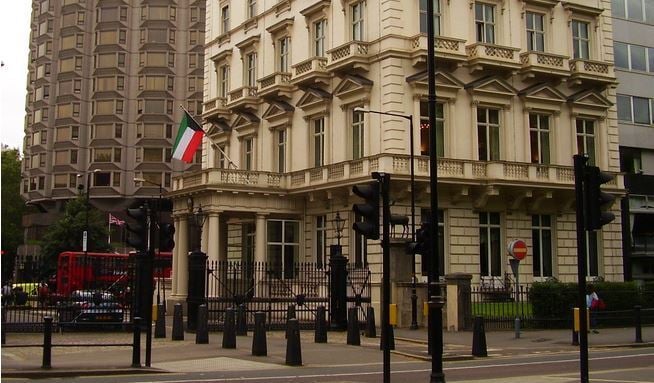 Kuwait's Embassy in London - Photo taken by Barney Jenkins